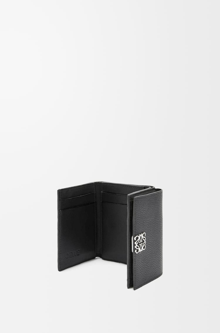 LOEWE アナグラム トライフォールド ウォレット（ペブルグレインカーフ） ブラック