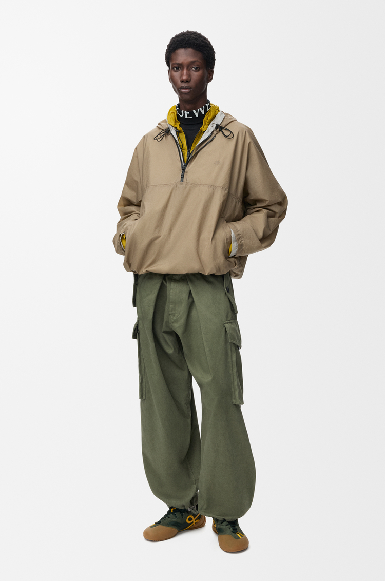 LOEWE Pantalón cargo en algodón Verde Caqui