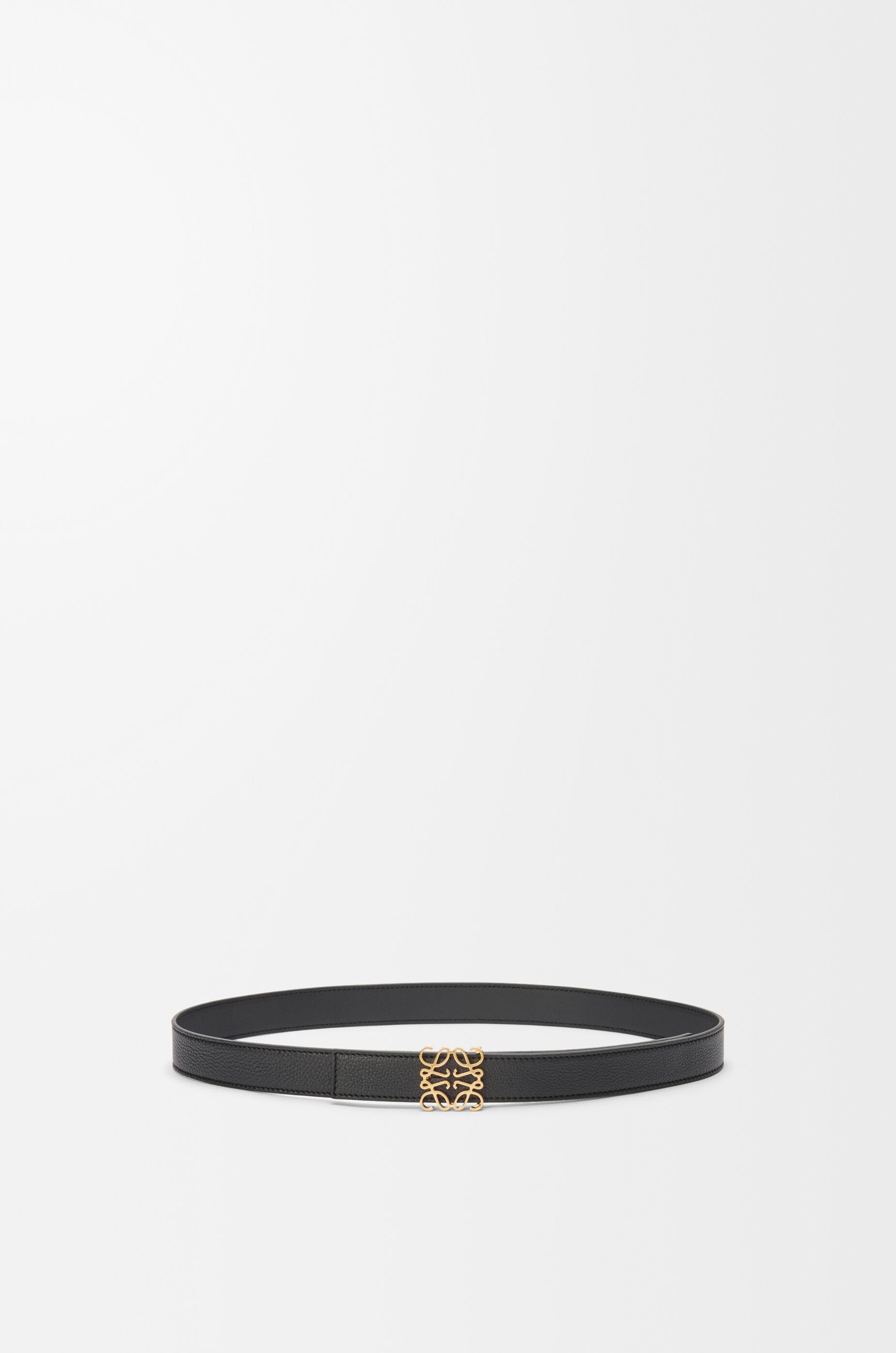 リバーシブル アナグラム ベルト（サプルグレインカーフ） ブラック