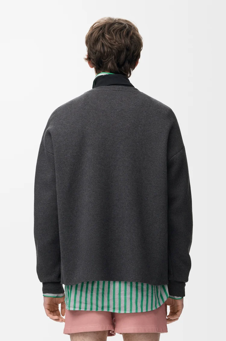LOEWE アナグラム ポケット セーター（コットンブレンド） グレー/ブラック