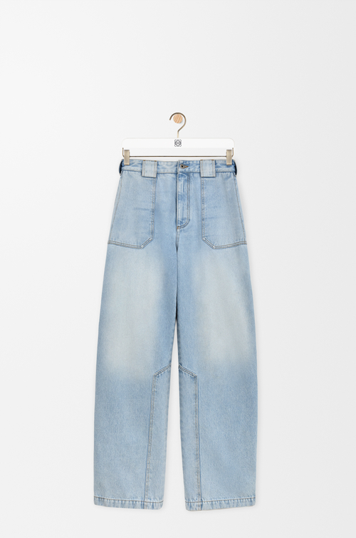 LOEWE Pantalón en denim Azul Lavado