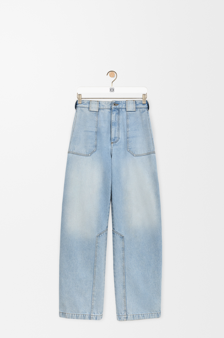LOEWE Pantalón en denim Azul Lavado