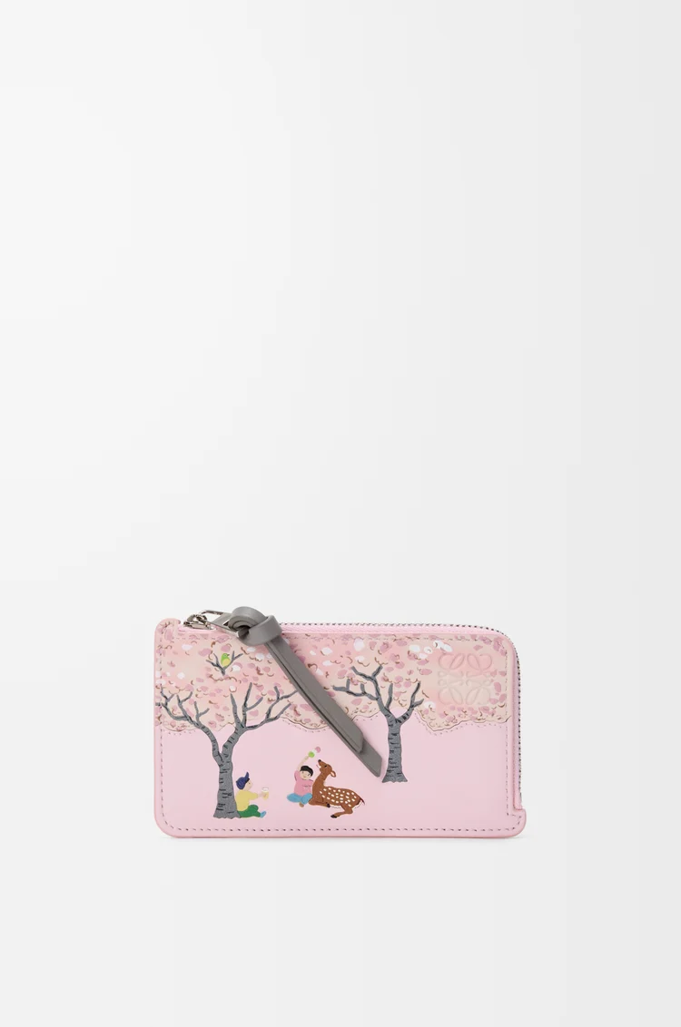 LOEWE シカ コインカードホルダー（ナパカーフ） ブロッサム