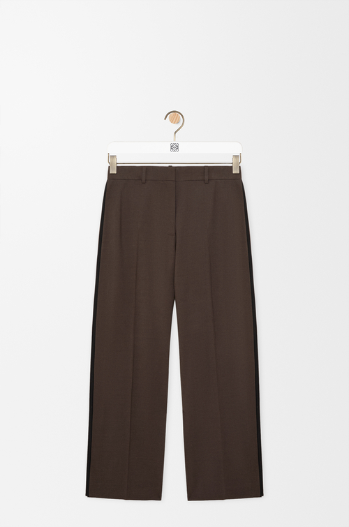 LOEWE Pantalón en mezcla de viscosa y lana Marrón