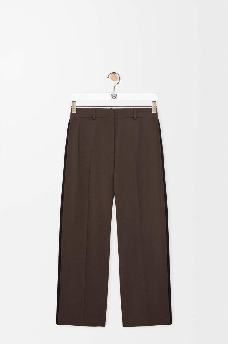 LOEWE Pantalón en mezcla de viscosa y lana Marrón