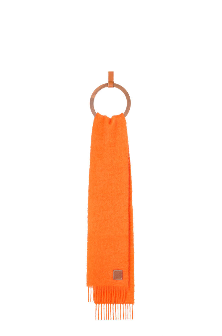 LOEWE Scarf in wool and cashmere Orange