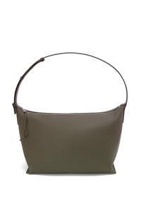 LOEWE Large Cubi bag in grained calfskin Dark Khaki Green pdp_rd
