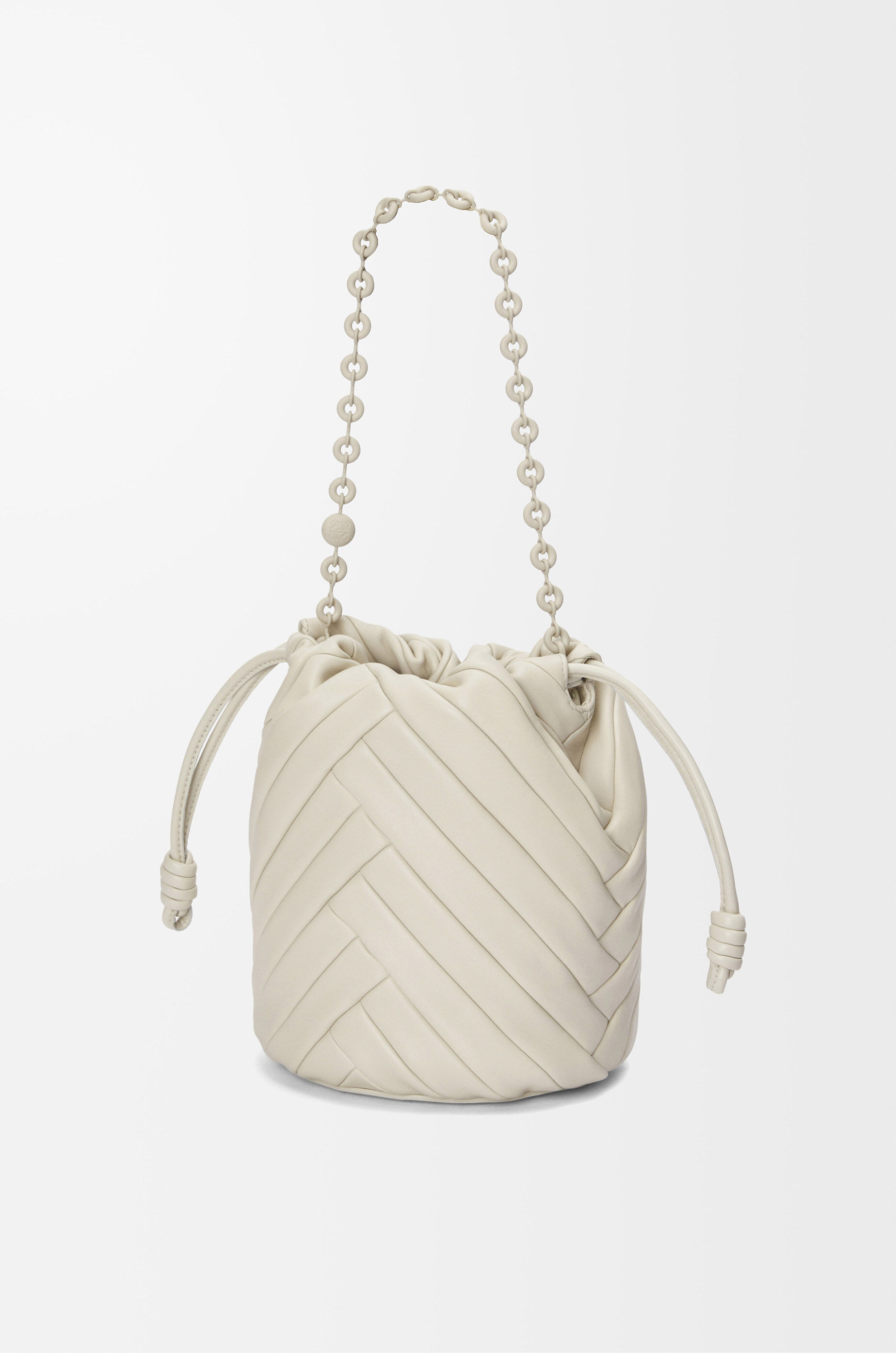 ＊LOEWE＊ フラメンコパース バケットバッグ（メローナパラム） フラメンコパース バケット（メローナパラム） ホワイト - LOEWE