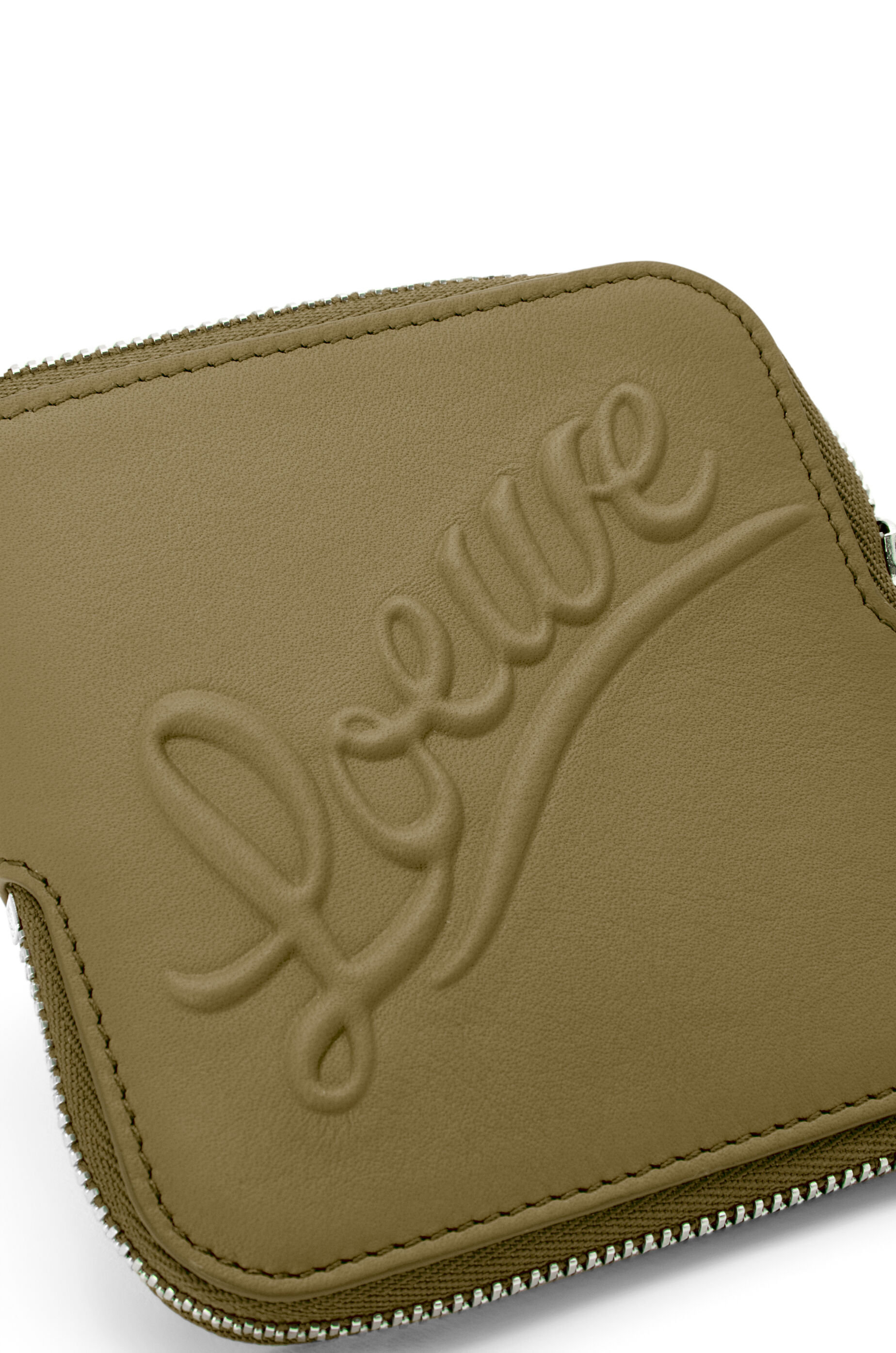 Double coin case in classic calfskin Olive - LOEWE