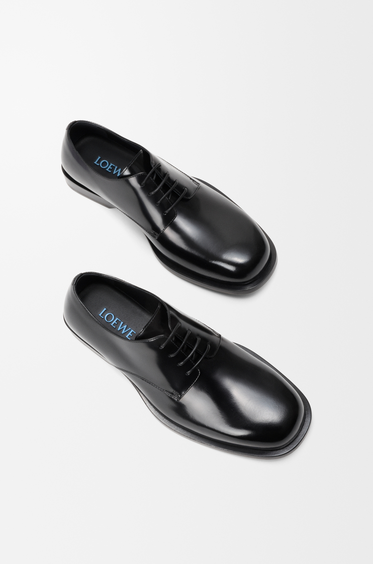LOEWE Bobine derby in brushed calfskin Black