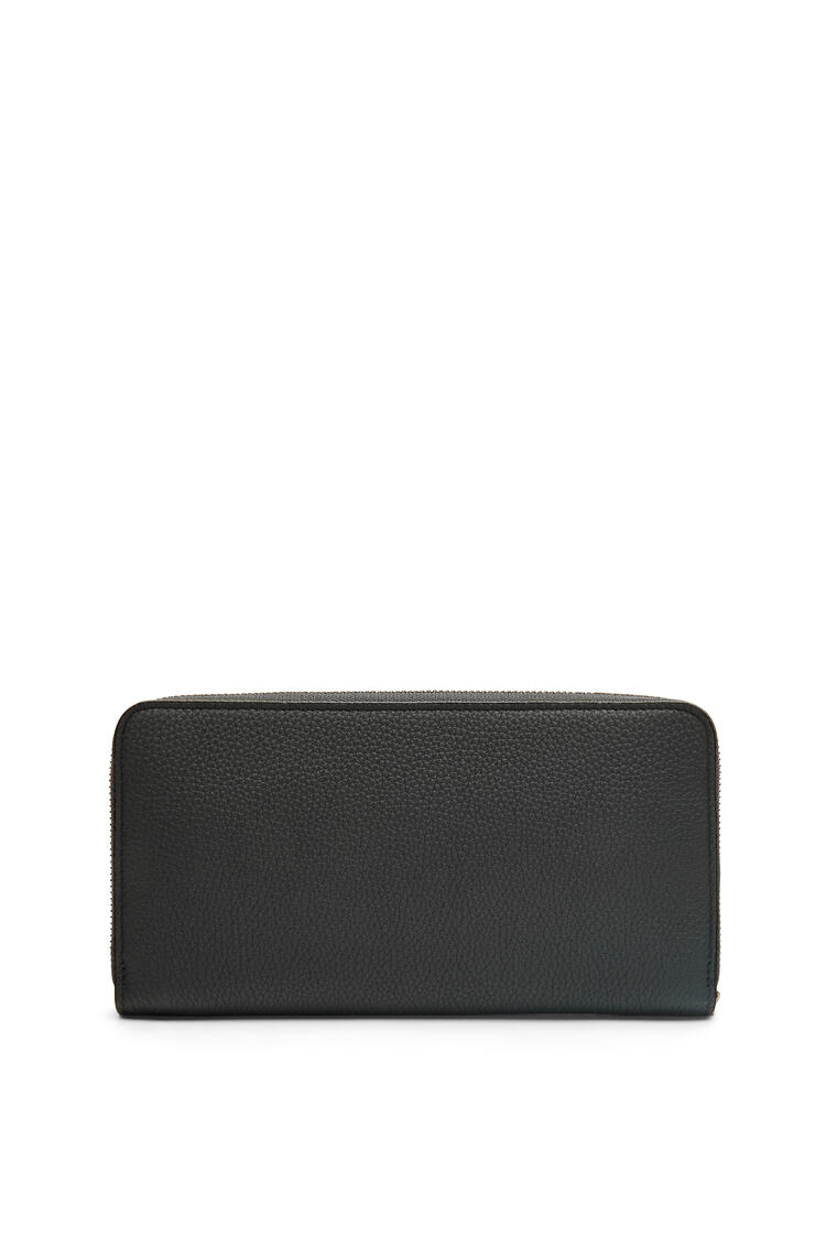 LOEWE Zip around wallet in soft grained calfskin Black