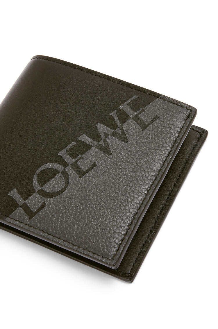 LOEWE Signature bifold coin wallet in calfskin Anthracite/Black pdp_rd