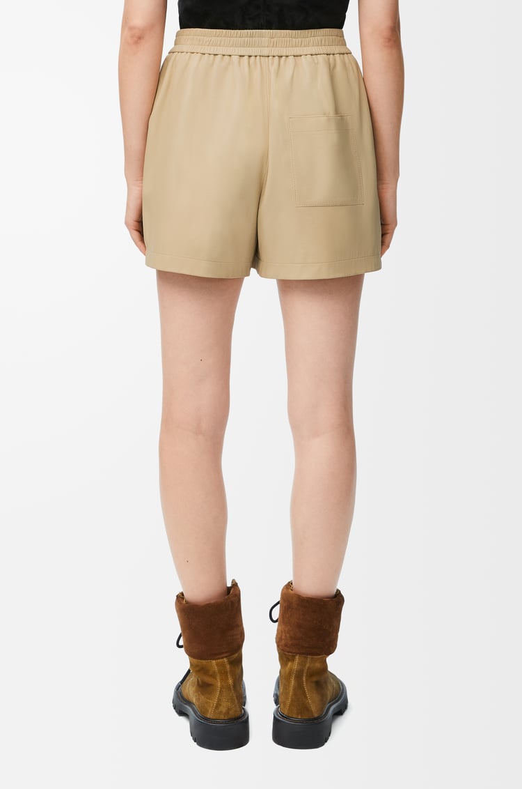 LOEWE Shorts in satin nappa lambskin Vanilla