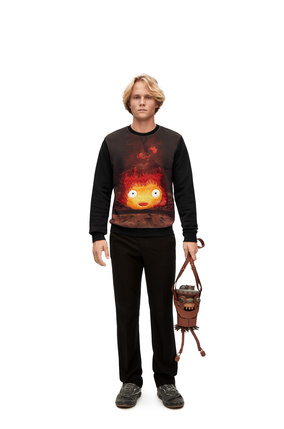 LOEWE Calcifer sweatshirt in cotton Black/Multicolor