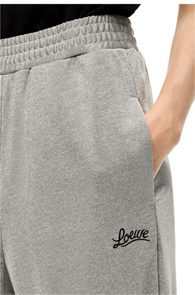 LOEWE Tracksuit trousers in lurex jersey Silver plp_rd