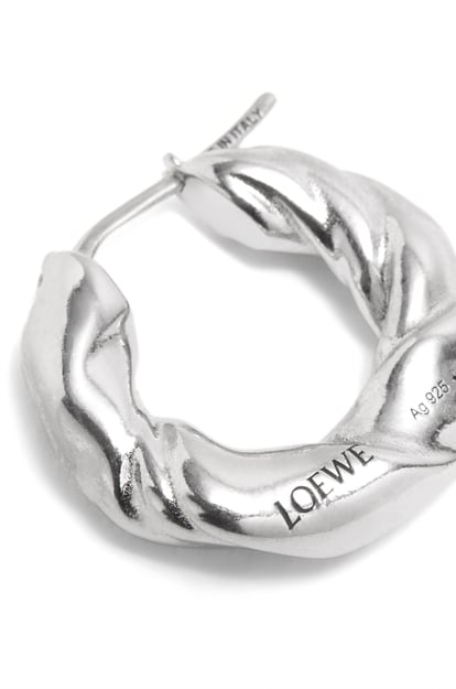 LOEWE Gedrehte Nappa-Ohrringe aus Sterlingsilber Silber plp_rd
