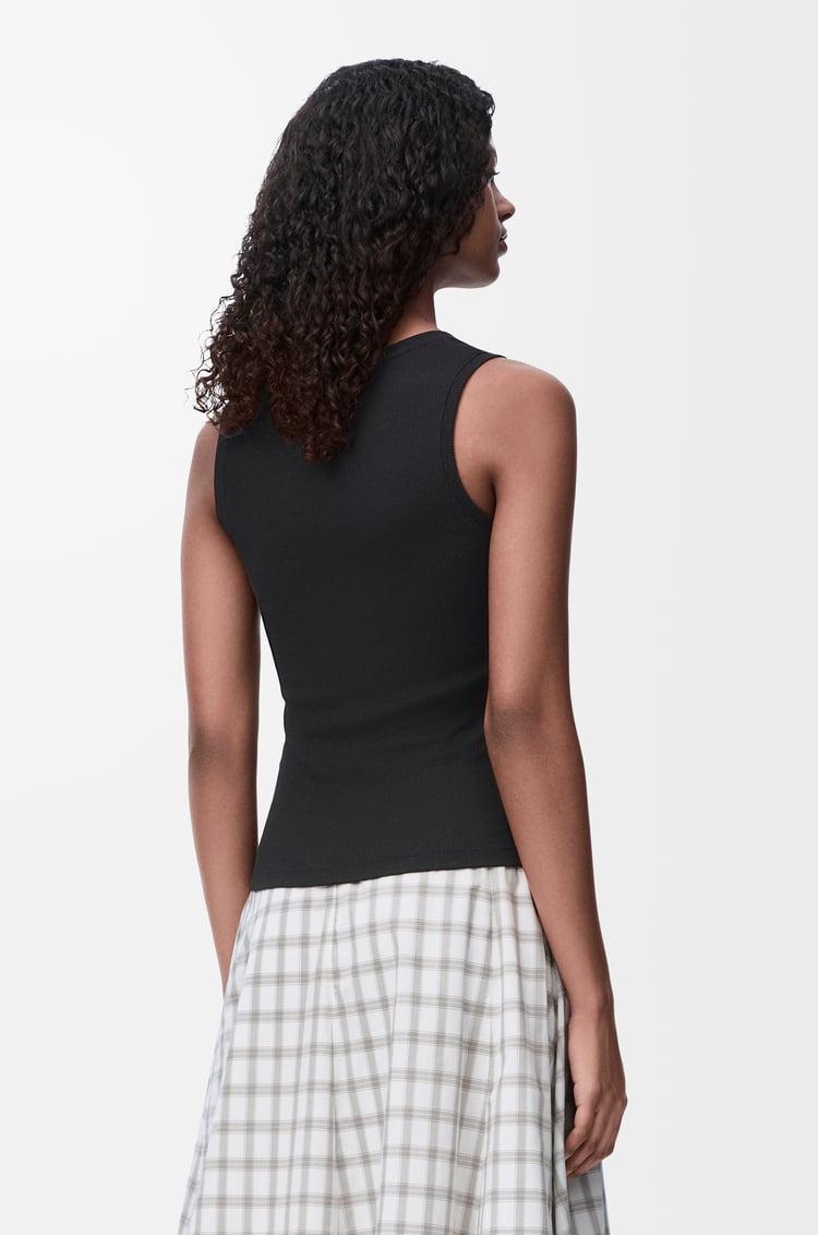 LOEWE Anagram tank top in cotton Black