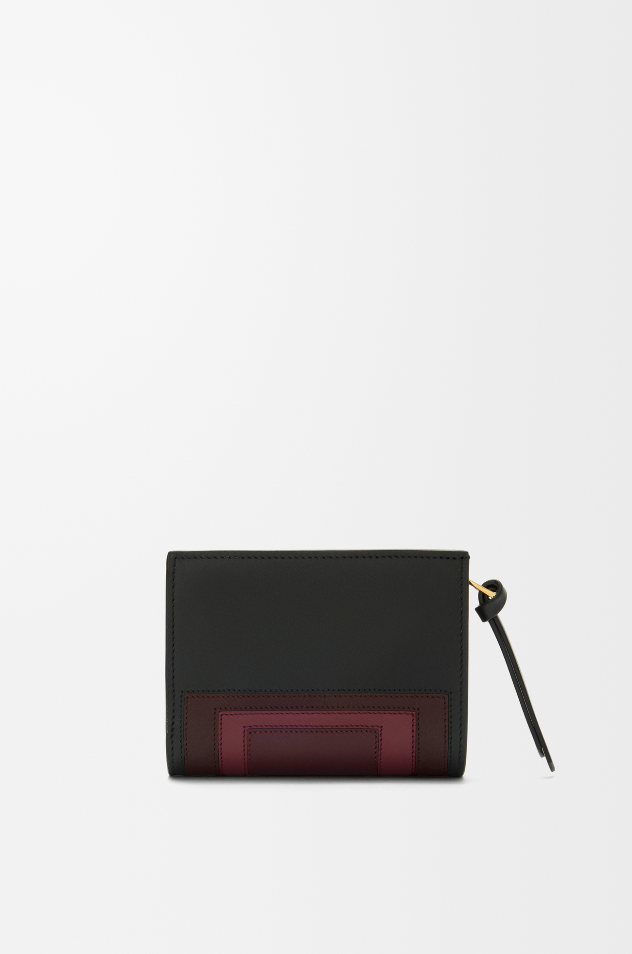 LOEWE Compact wallet in nappa calfskin Black/Burgundy