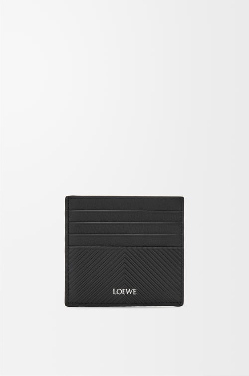 LOEWE Tarjetero abierto en piel de ternera Negro plp_rd
