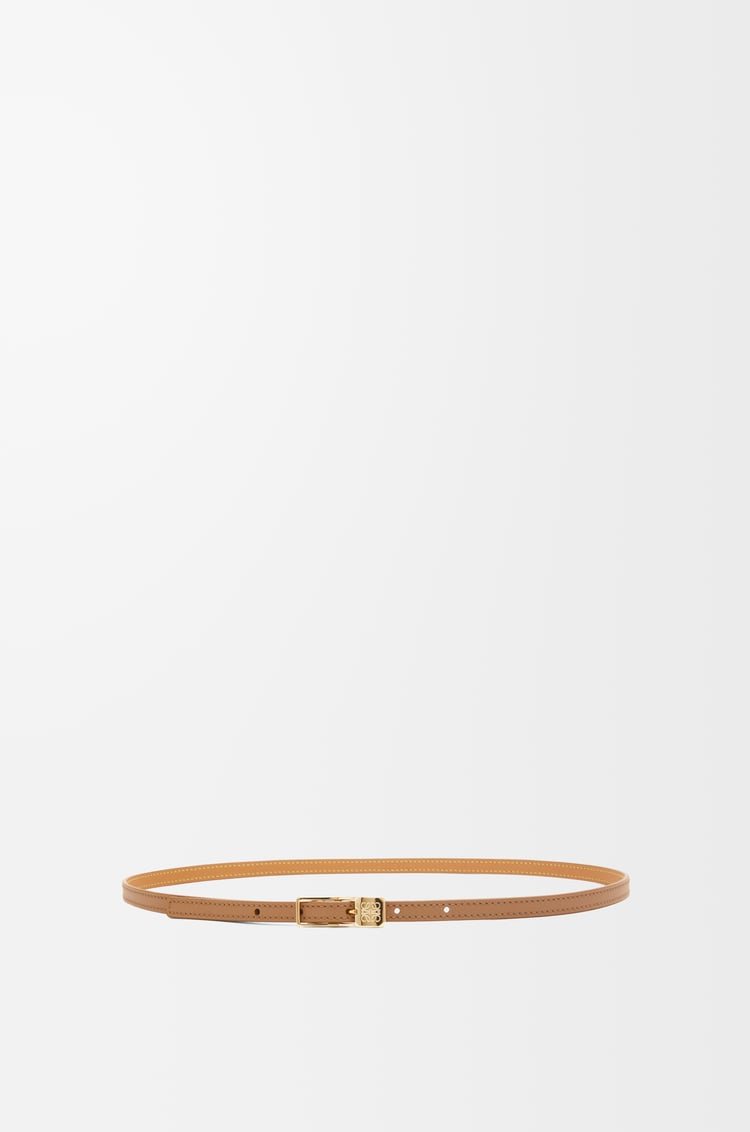 LOEWE アマソナ パッドロック ベルト（スムースカーフ） オーク/ゴールド