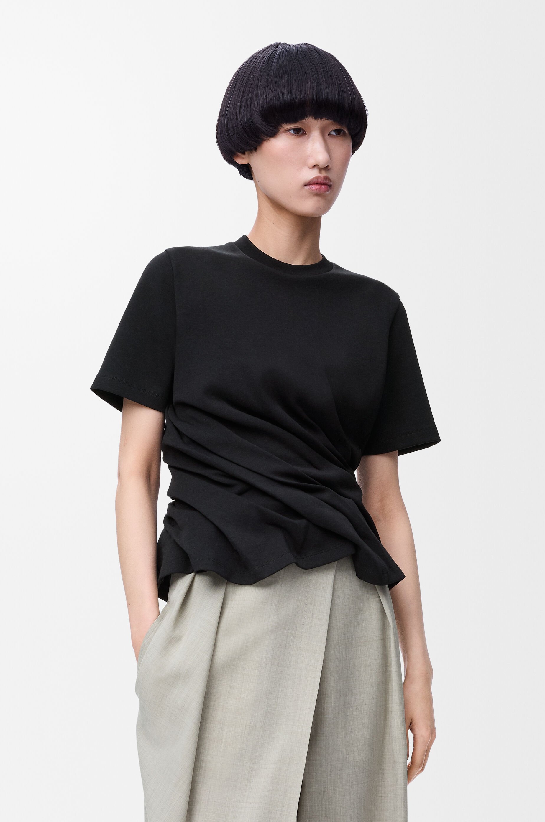 【25AW NEW】LOEWE_women / コットン混紡 ツイストトップス /2色 楽天市場】【半額クーポン対象】ニットカーディガン 選べる2type