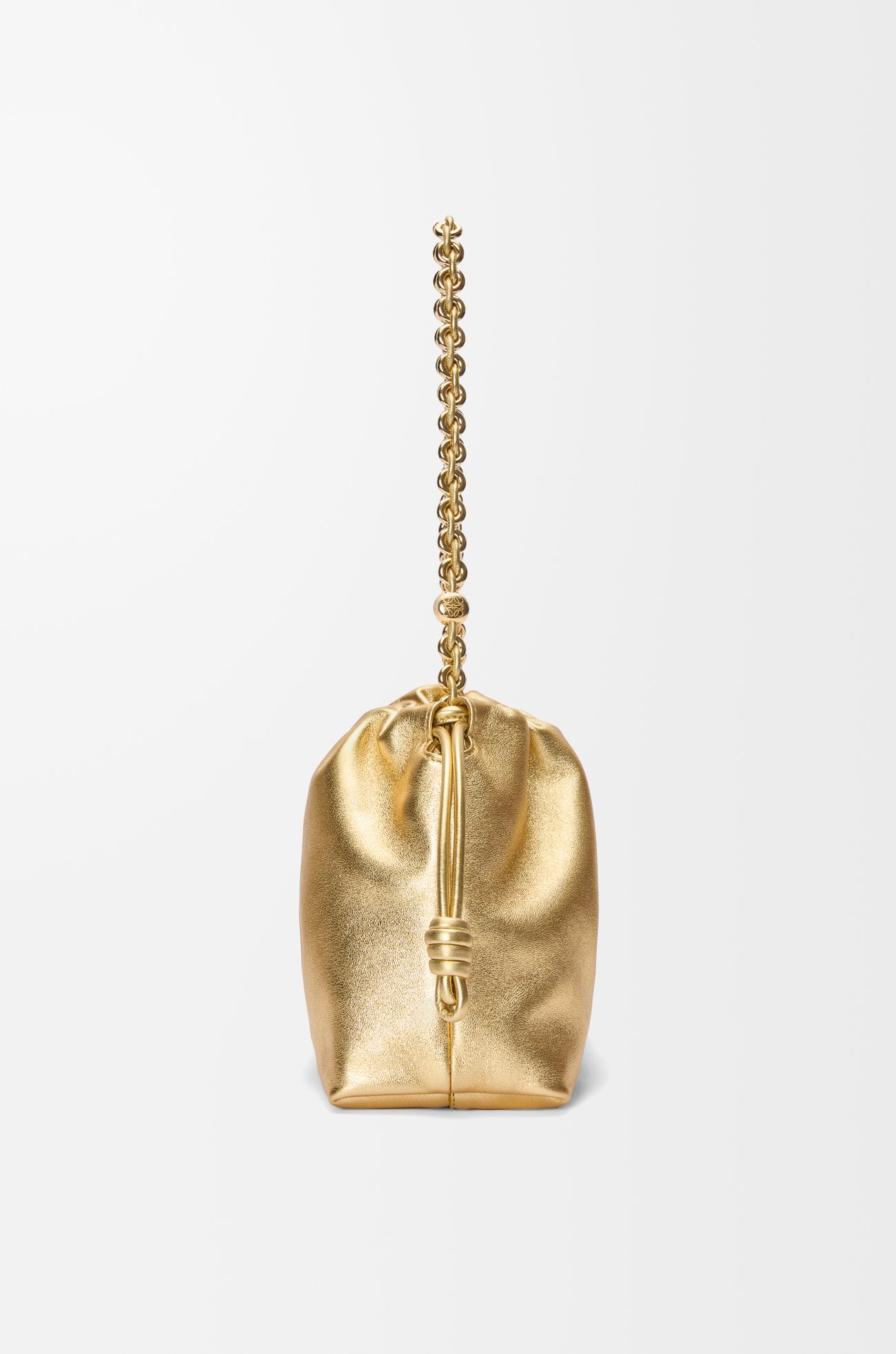 LOEWE Medium Flamenco purse in laminated lambskin Gold plp_rd