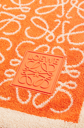LOEWE Toalla en algodón con anagrama Naranja