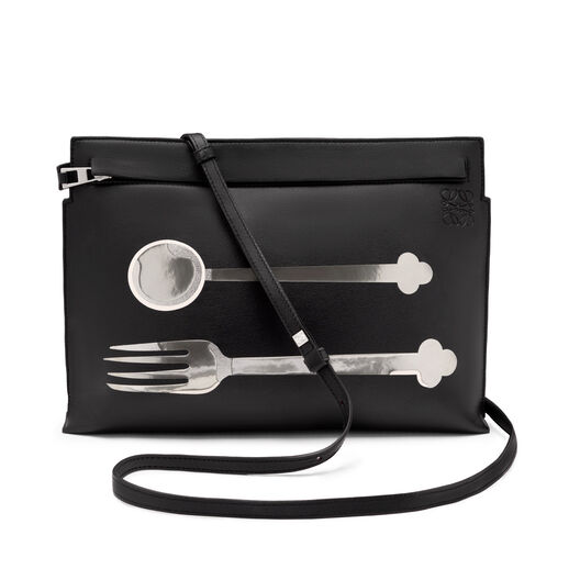 T Pouch Spoon Bag Black Loewe Loewe T Pouch Spoon Bag Black All