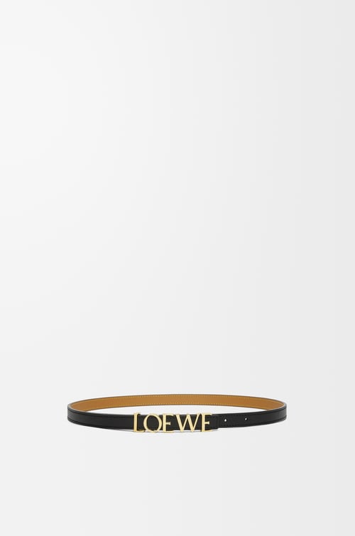 LOEWE LOEWE belt in smooth calfskin Black/Gold