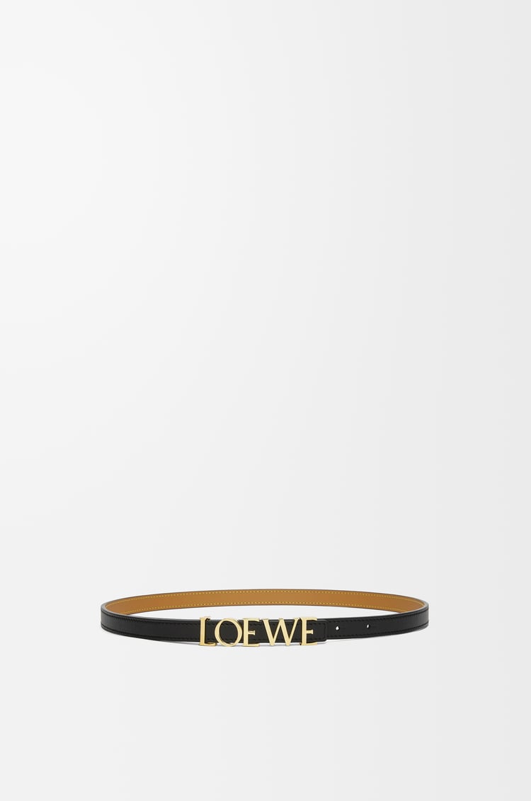 LOEWE LOEWE belt in smooth calfskin Black/Gold