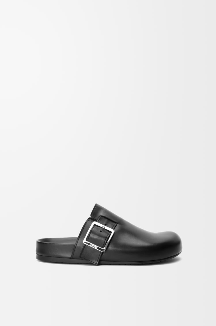 LOEWE イーズ バックル ミュール（ベジタブルタンニンカーフ） ブラック