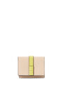 LOEWE Trifold wallet in soft grained calfskin Nude/Citronelle pdp_rd