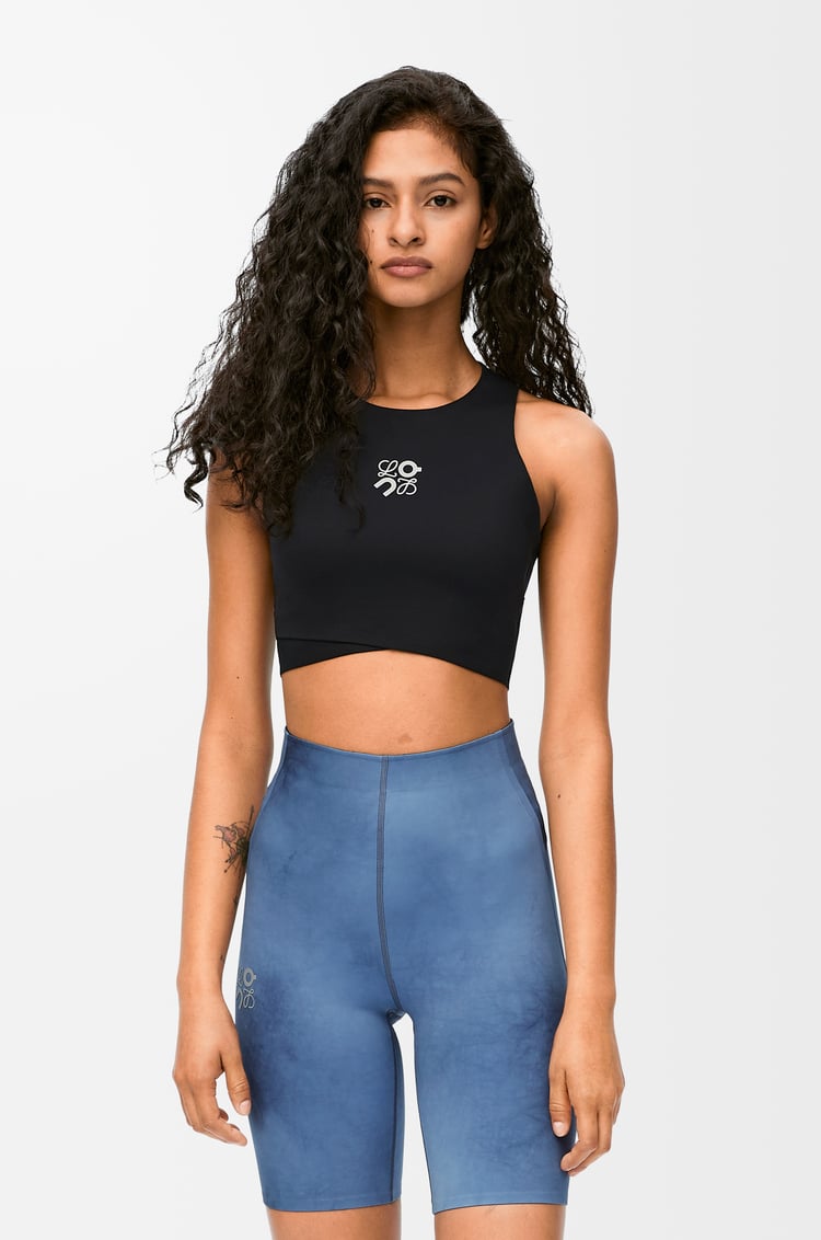LOEWE Performance top in technical jersey Black