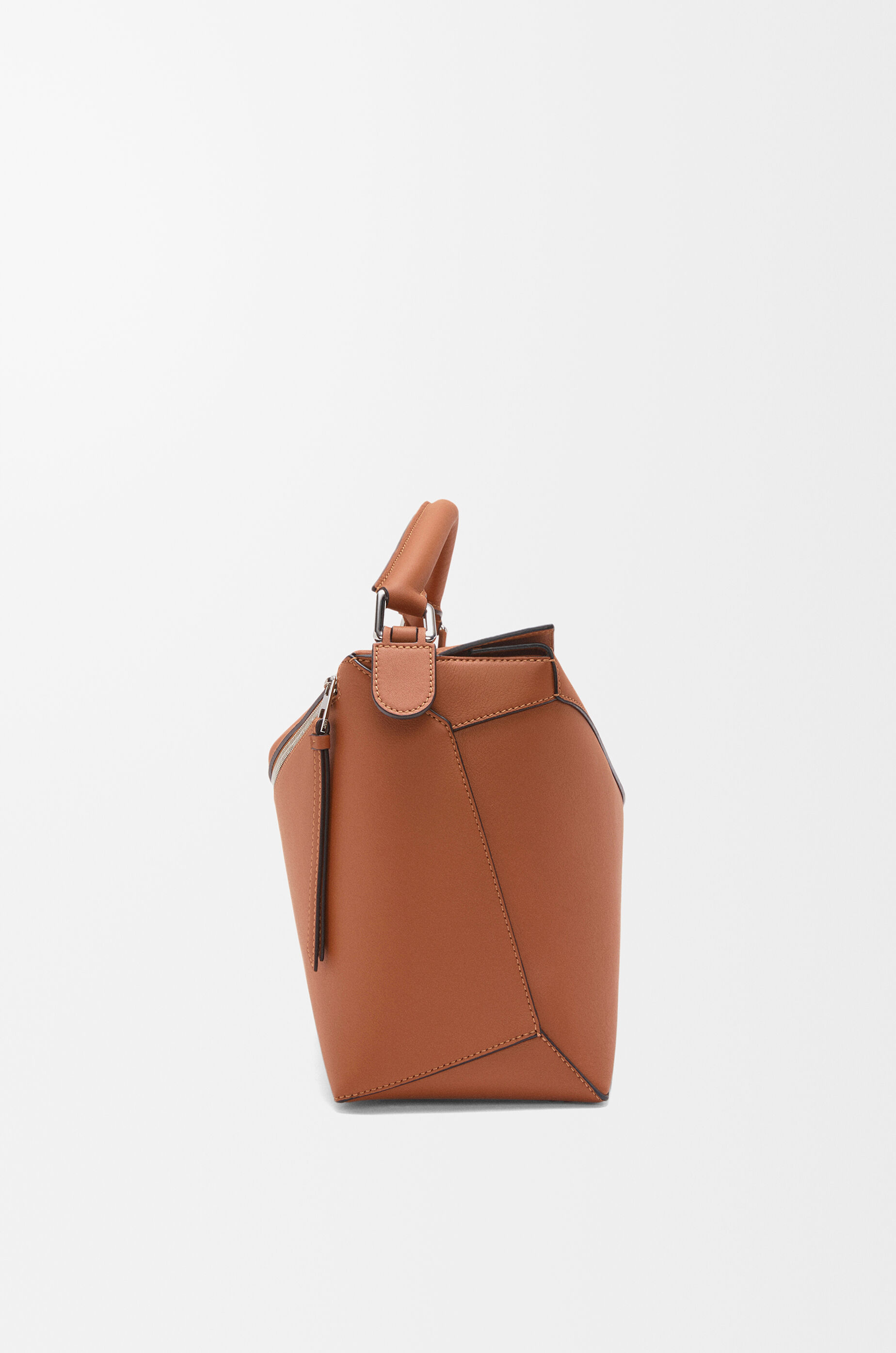 パズルエッジ バッグ ラージ（クラシックカーフ） ブラウン - LOEWE