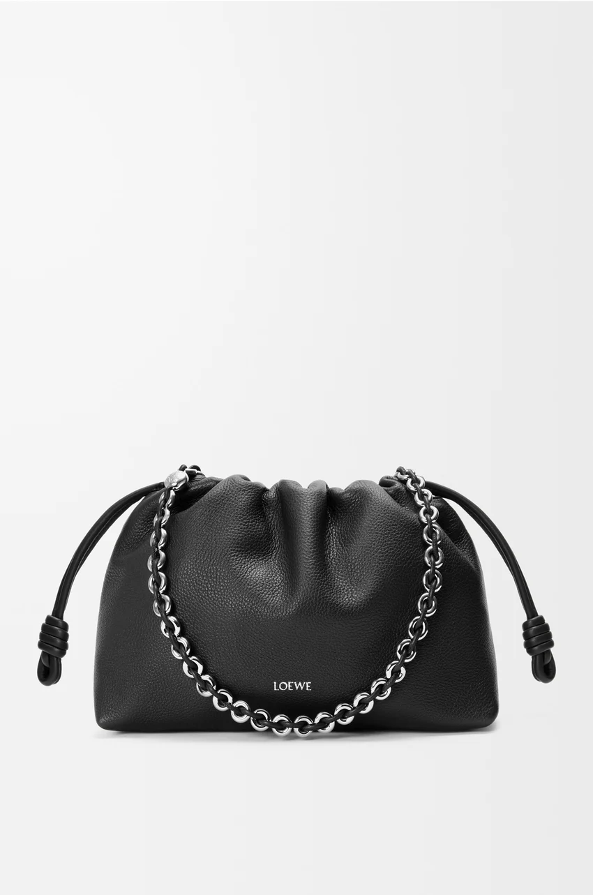 Medium Flamenco purse in fine grained calfskin