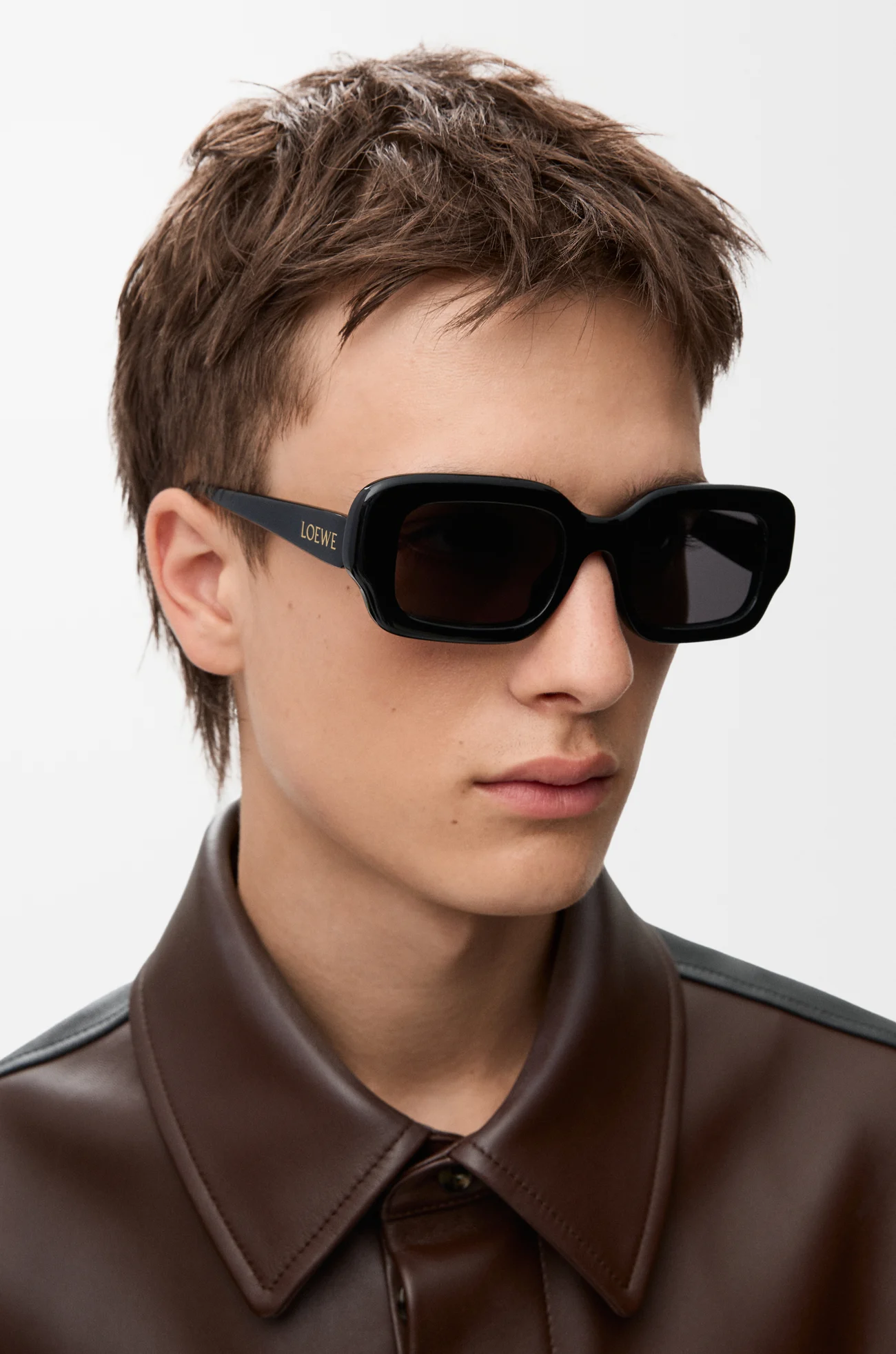 LOEWE Rectangular Slim sunglasses Black