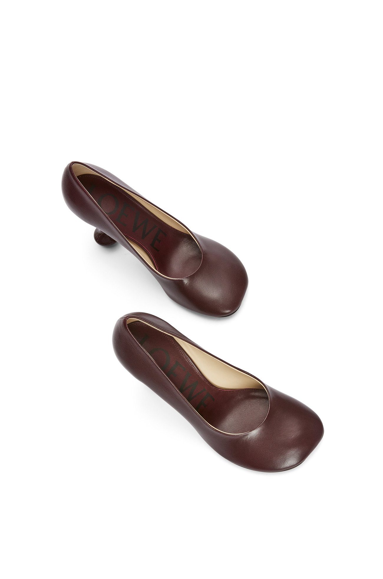 LOEWE Toy pump in goatskin Burgundy plp_rd