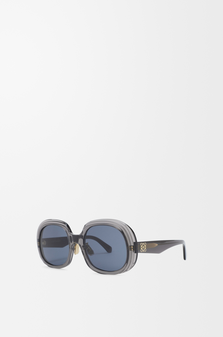 LOEWE Gafas de sol Mini Anagram Steps Square Transparent Asphalt
