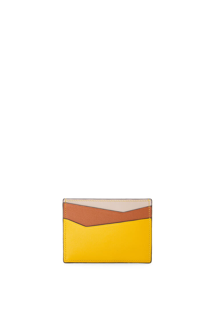 LOEWE Puzzle plain cardholder in classic calfskin Mustard/Tan pdp_rd