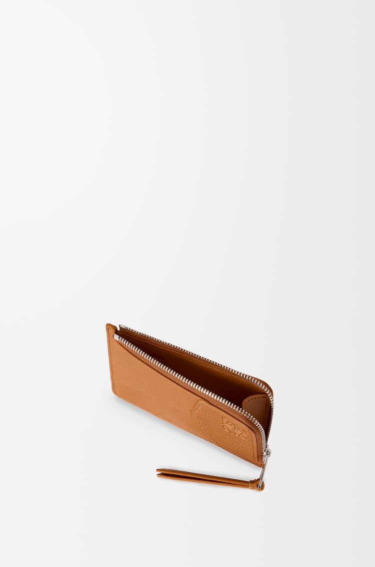 LOEWE 퍼즐 코인 카드홀더 - 유연한 그레인 카프스킨 라이트 캐니언 브라운