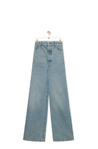 LOEWE Bustier high waisted jeans in denim Washed Blue plp_rd