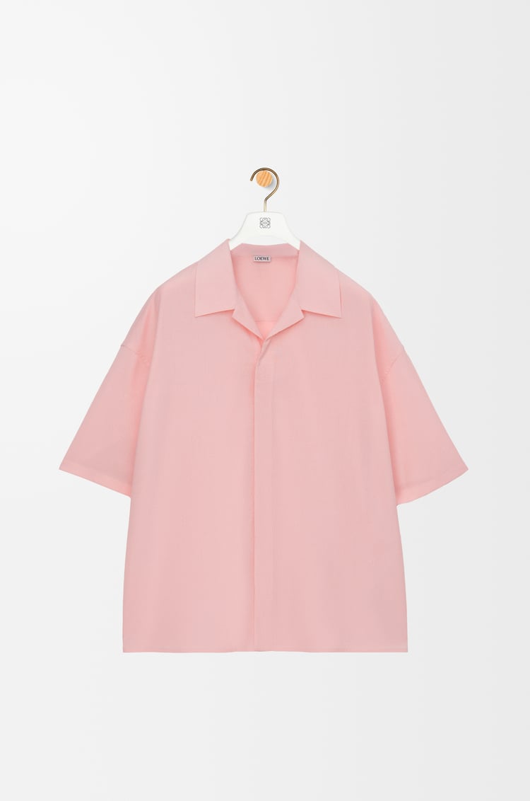LOEWE Camisa de manga corta en lana Coral