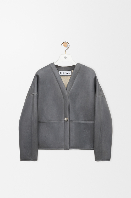 LOEWE ペブル カーディガン（シアリング） ライトグレー