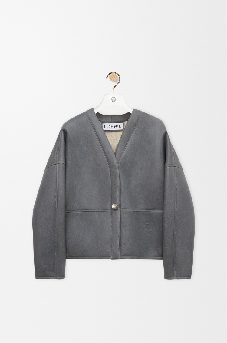 LOEWE ペブル カーディガン（シアリング） ライトグレー