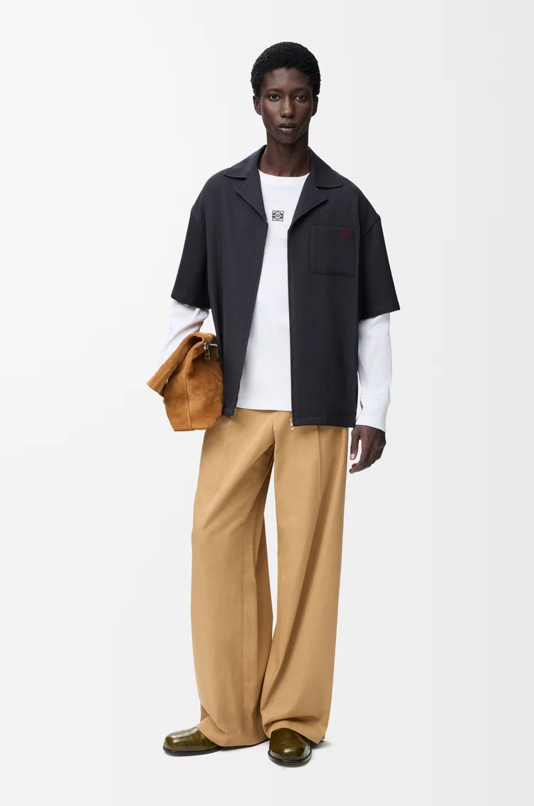 LOEWE 오버사이즈 핏 롱 슬리브 티셔츠 - 코튼 화이트