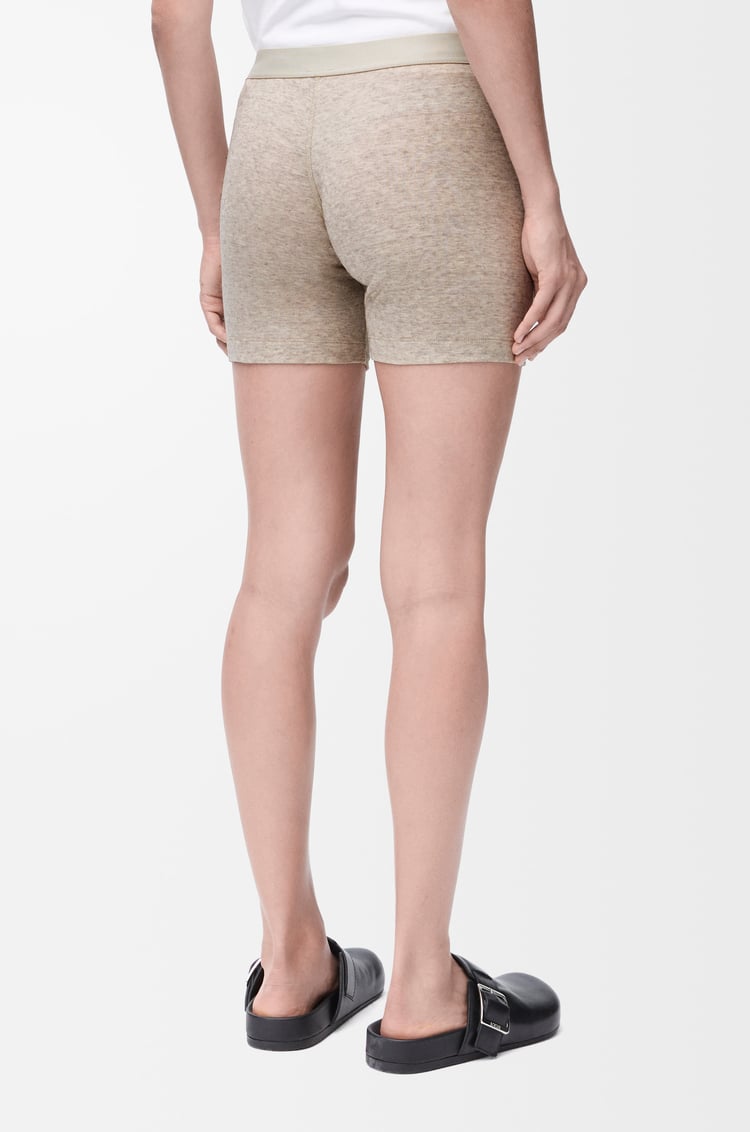 LOEWE Shorts in cotton and wool Beige