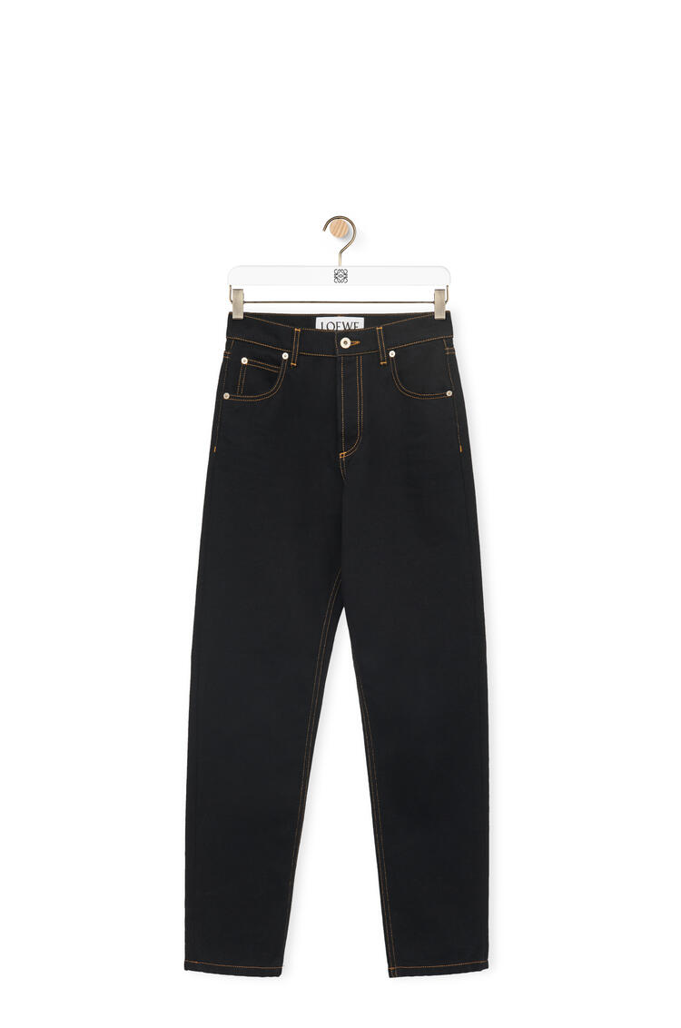 LOEWE Anagram pocket tapered jeans in denim Black pdp_rd
