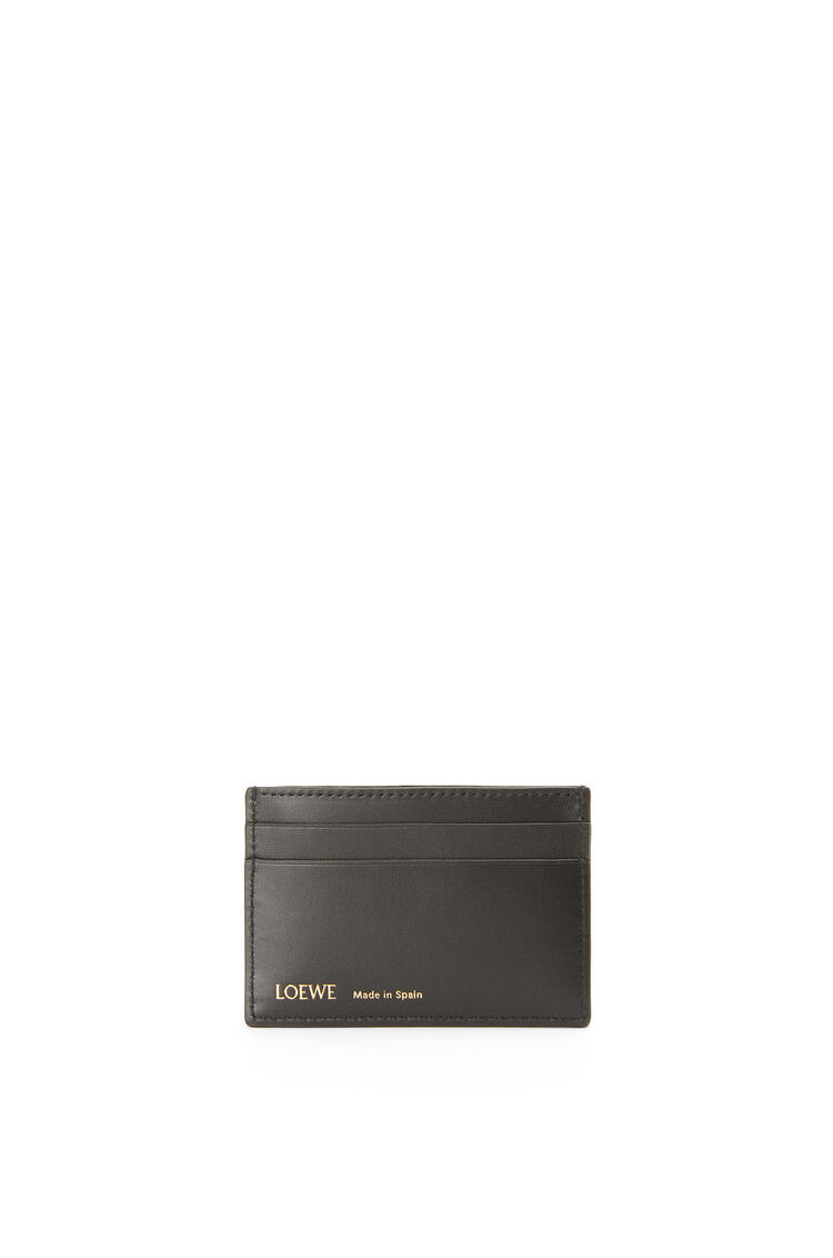 LOEWE Plain cardholder in jacquard and calfskin Navy/Black pdp_rd
