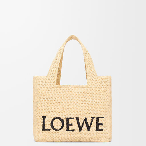 ロエベフォント トート スモール（ラフィア） ベージュ - LOEWE