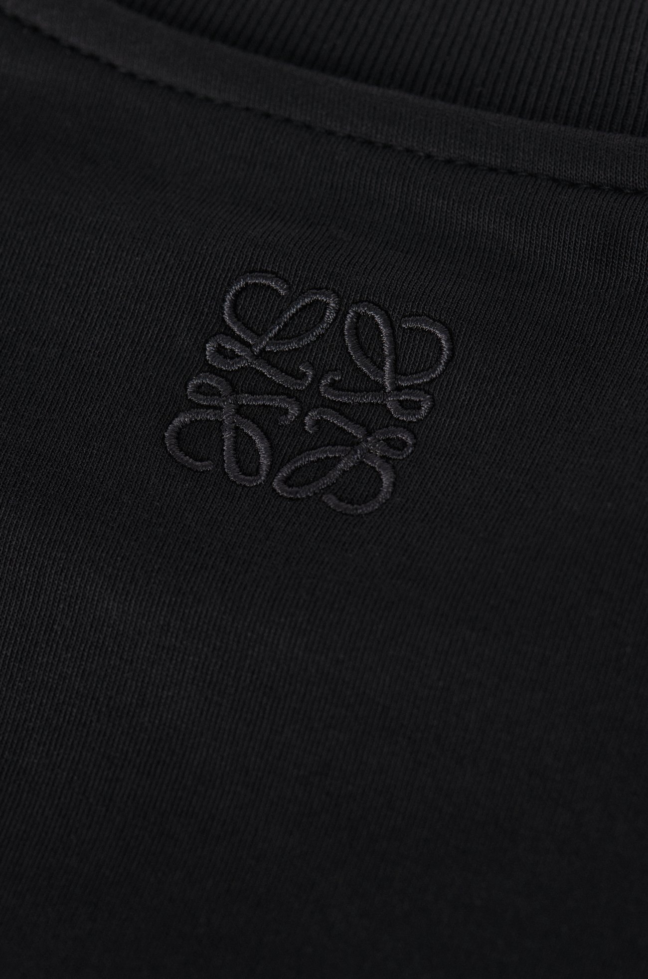 LOEWE Twisted top in cotton blend Black